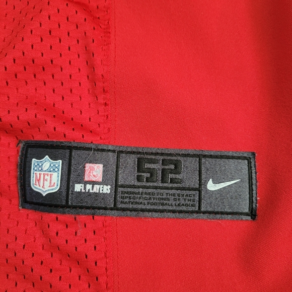 Nike San Francisco 49ers Vernon Davis Nike Stitched Authentic Jersey Size 52 - Picture 2 of 8